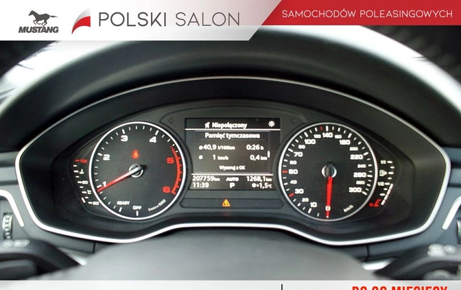 Audi A4 cena 60900 przebieg: 207792, rok produkcji 2016 z Rybnik małe 631